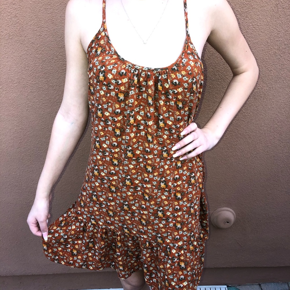 Floral Print Baby Doll Dress